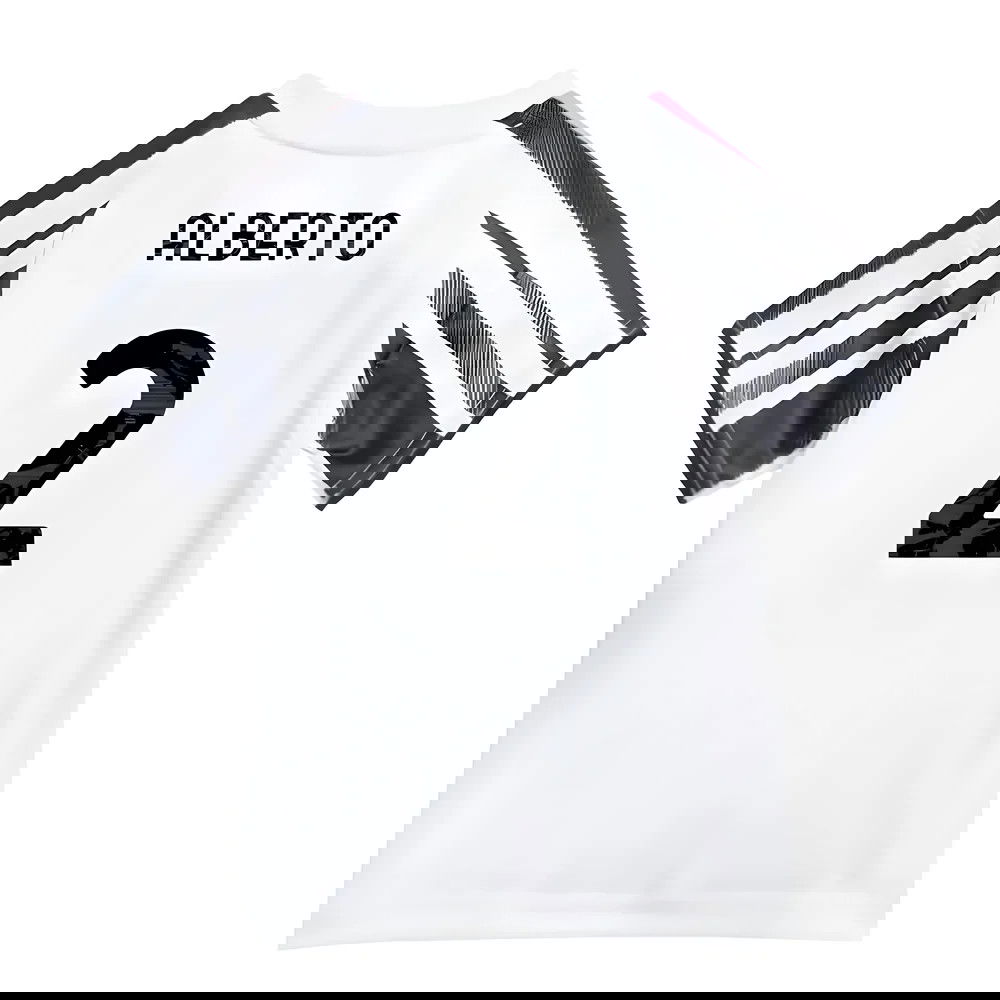 Jalkapallo Pelipaidat Juventus Lasten ALBERTO #2 Koti Peliasu 2025-2026