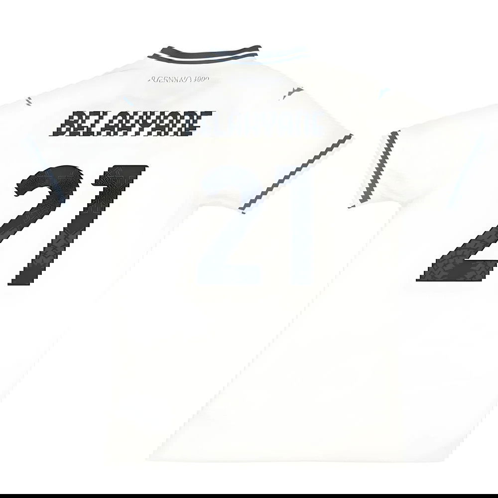 Jalkapallo Pelipaidat SS Lazio BELAHYANE #21 Vieras Peliasu 2025-2026