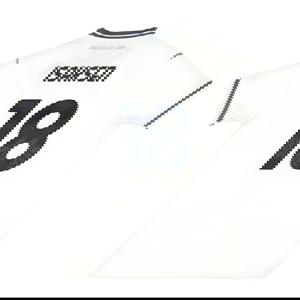 Jalkapallo Pelipaidat SS Lazio ISAKSEN #18 Vieras Peliasu 2025-2026