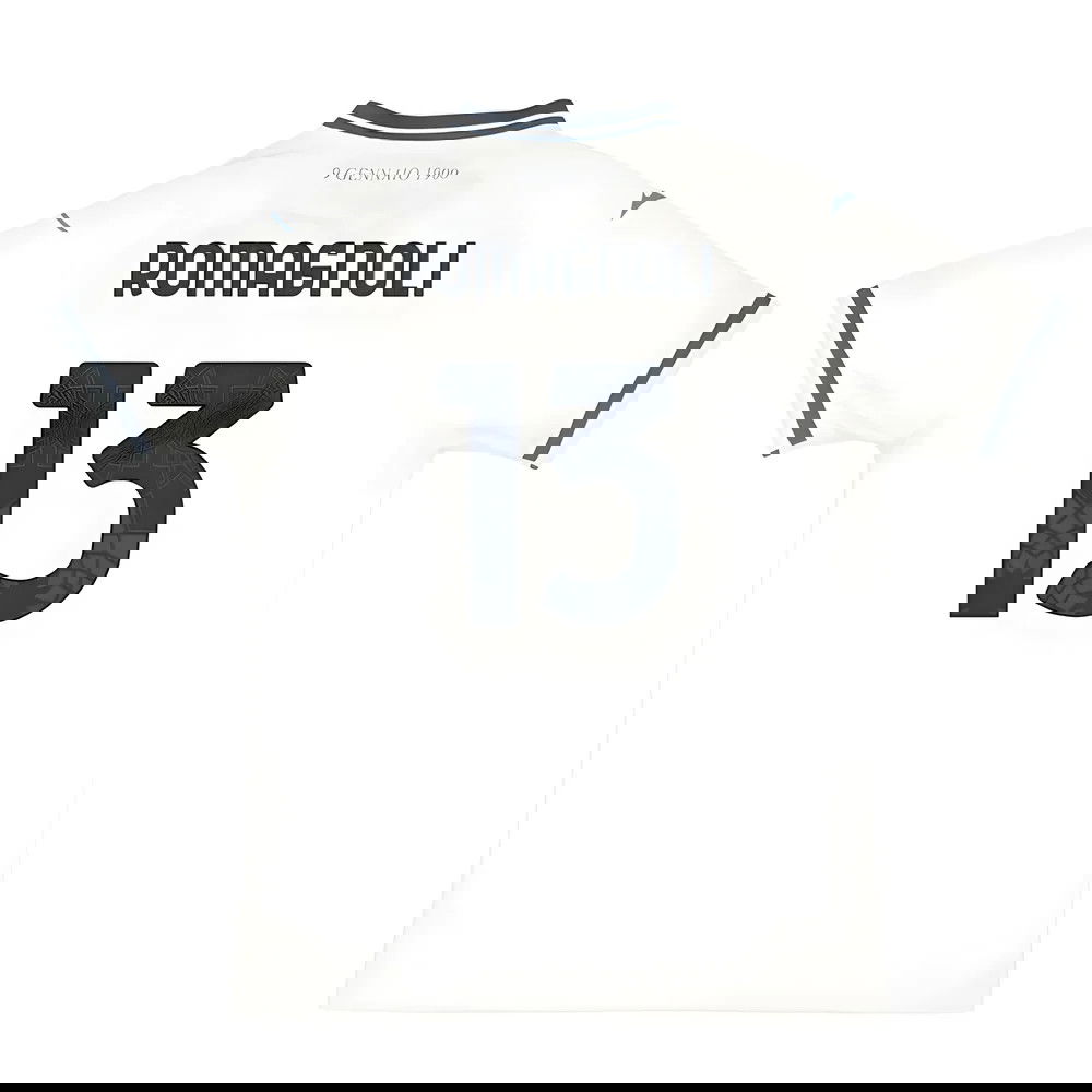 Jalkapallo Pelipaidat SS Lazio ROMAGNOLI #13 Vieras Peliasu 2025-2026