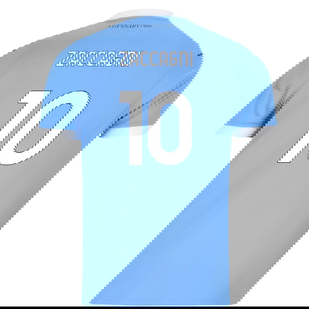 Jalkapallo Pelipaidat SS Lazio ZACCAGNI #10 Koti Peliasu 2025-2026