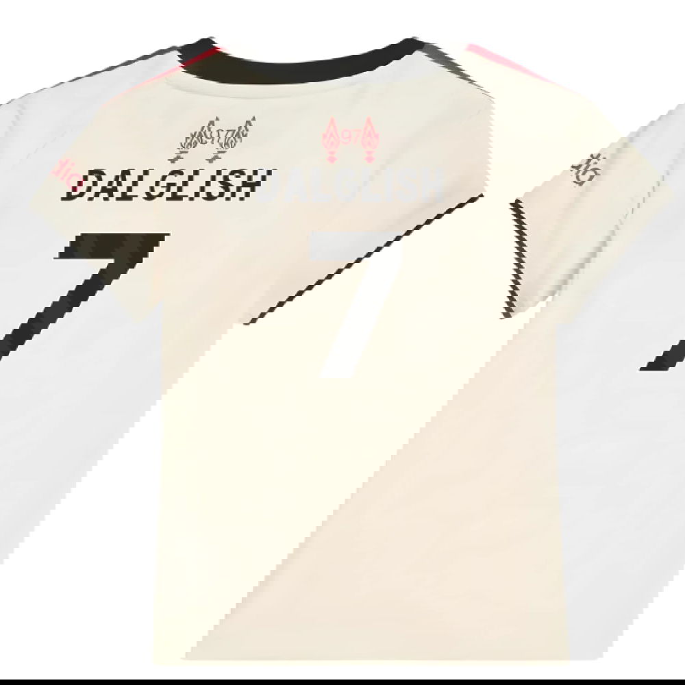 Jalkapallo Pelipaidat Liverpool Lasten DALGLISH #7 Vieras Peliasu 2025-2026