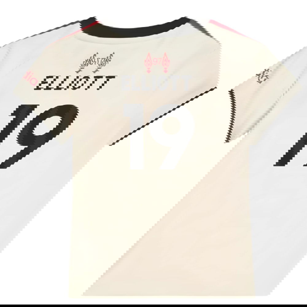 Jalkapallo Pelipaidat Liverpool Lasten ELLIOTT #19 Vieras Peliasu 2025-2026