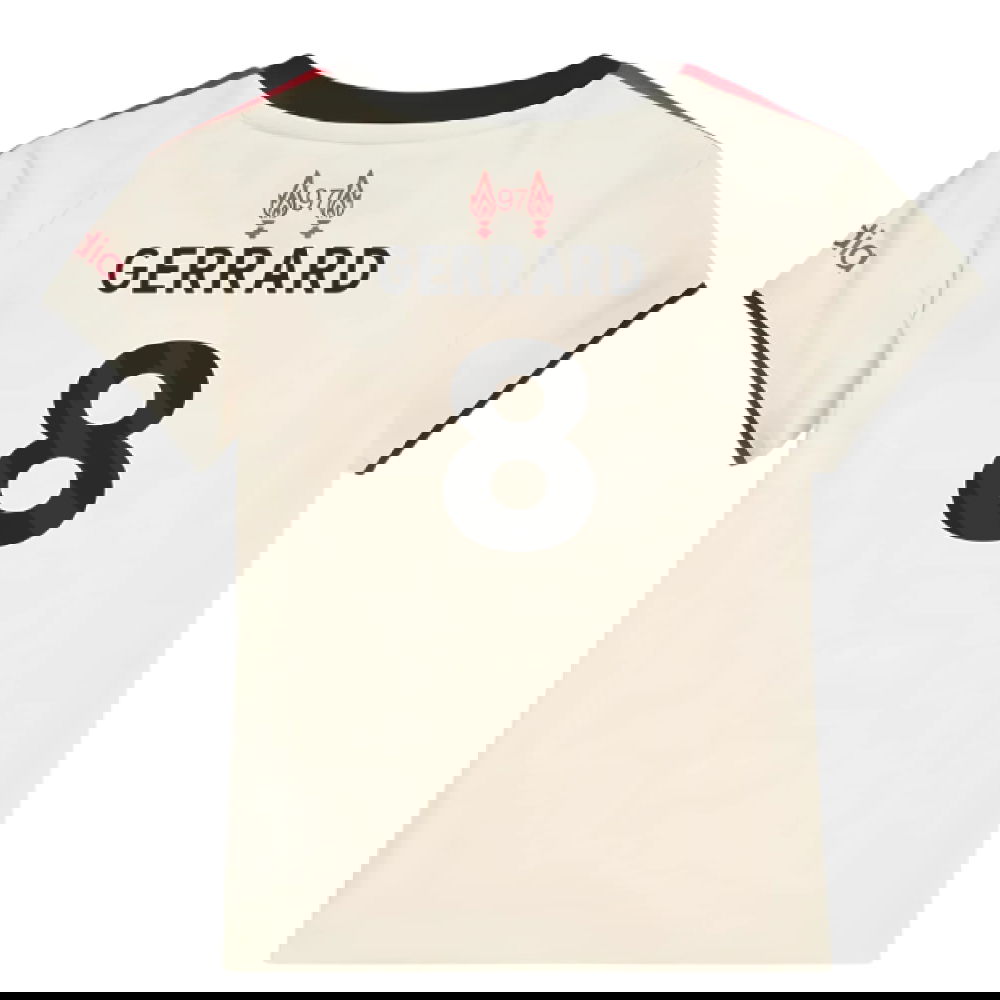 Jalkapallo Pelipaidat Liverpool Lasten GERRARD #8 Vieras Peliasu 2025-2026