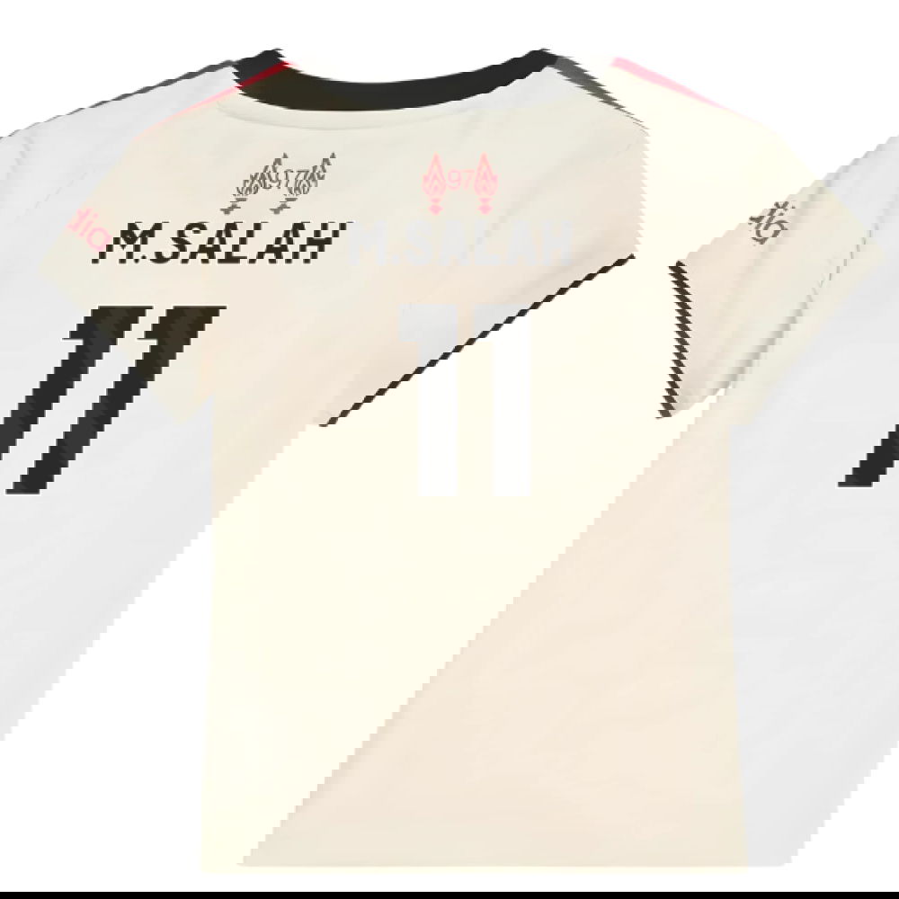 Jalkapallo Pelipaidat Liverpool Lasten MSALAH #11 Vieras Peliasu 2025-2026