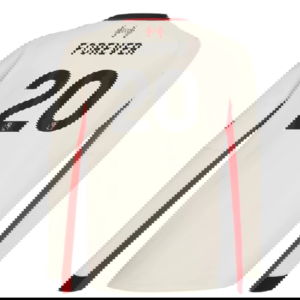 Jalkapallo Pelipaidat Liverpool Pitkähihainen FOREVER #20 Vieras Peliasu 2025-2026