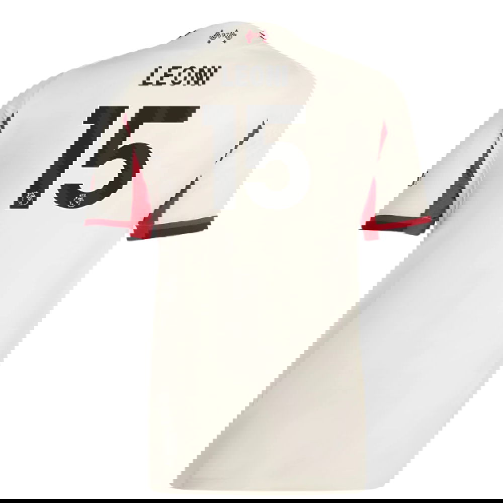 Jalkapallo Pelipaidat Liverpool Naisten LEONI #15 Vieras Peliasu 2025-2026