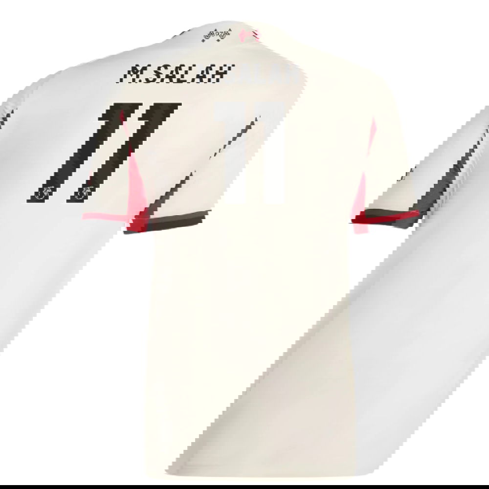 Jalkapallo Pelipaidat Liverpool Naisten MSALAH #11 Vieras Peliasu 2025-2026