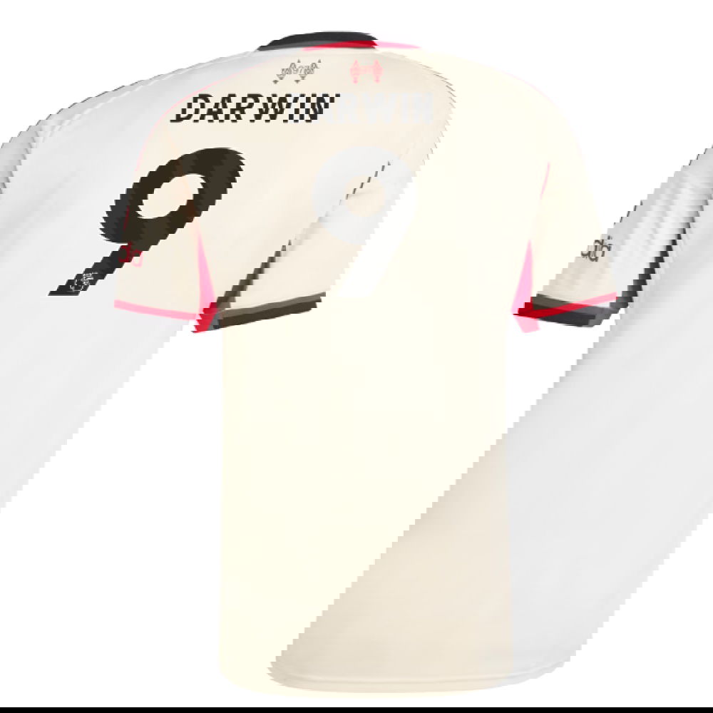 Jalkapallo Pelipaidat Liverpool DARWIN #9 Vieras Peliasu 2025-2026