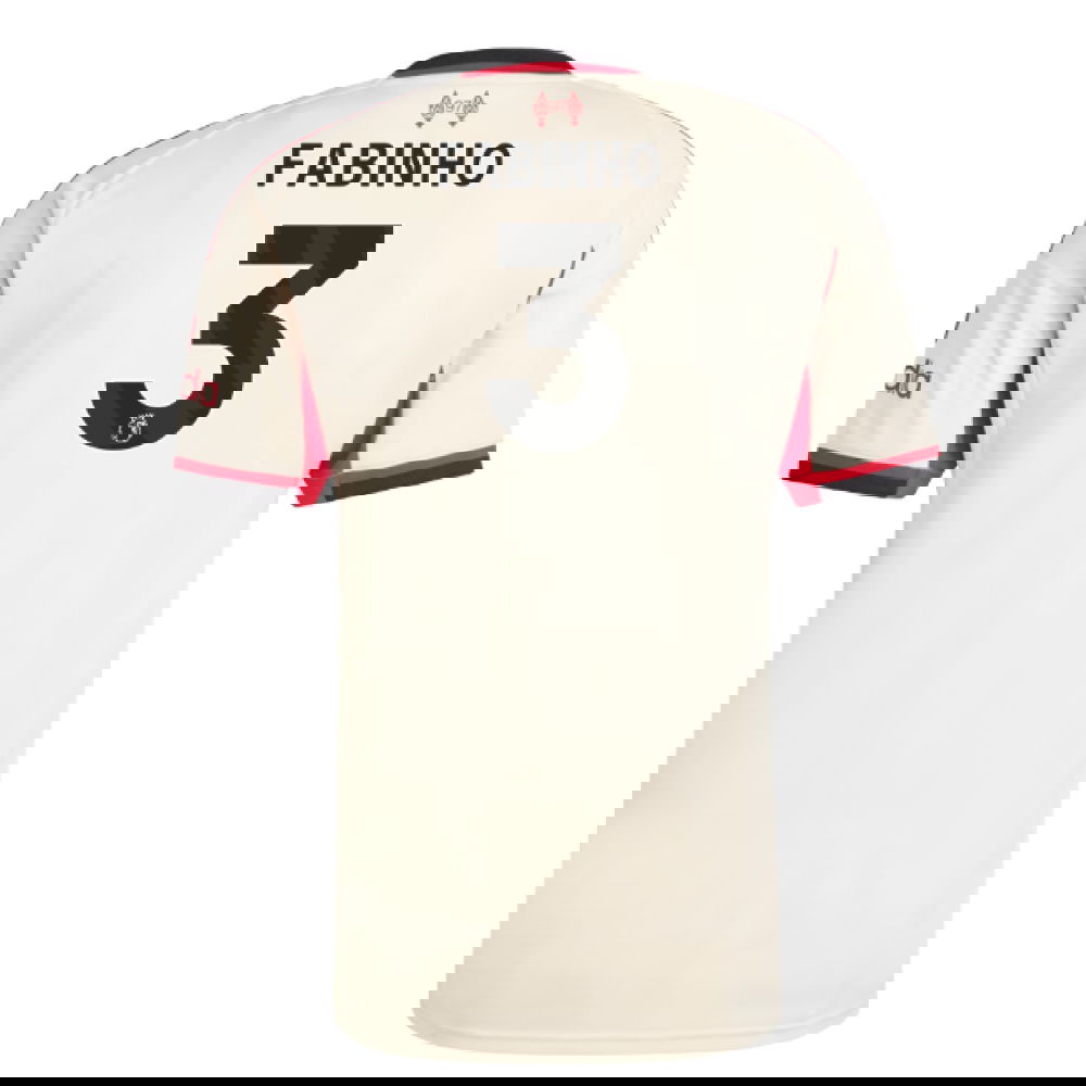 Jalkapallo Pelipaidat Liverpool FABINHO #3 Vieras Peliasu 2025-2026