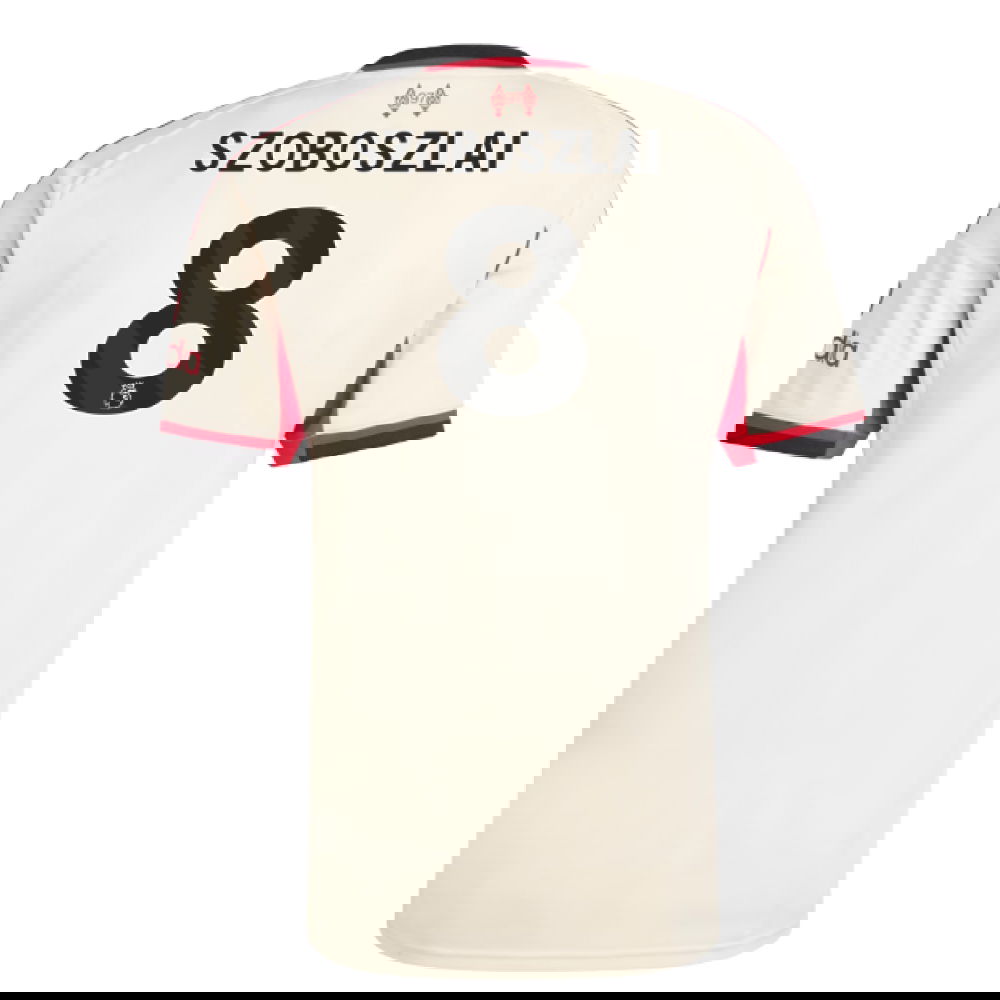 Jalkapallo Pelipaidat Liverpool SZOBOSZLAI #8 Vieras Peliasu 2025-2026