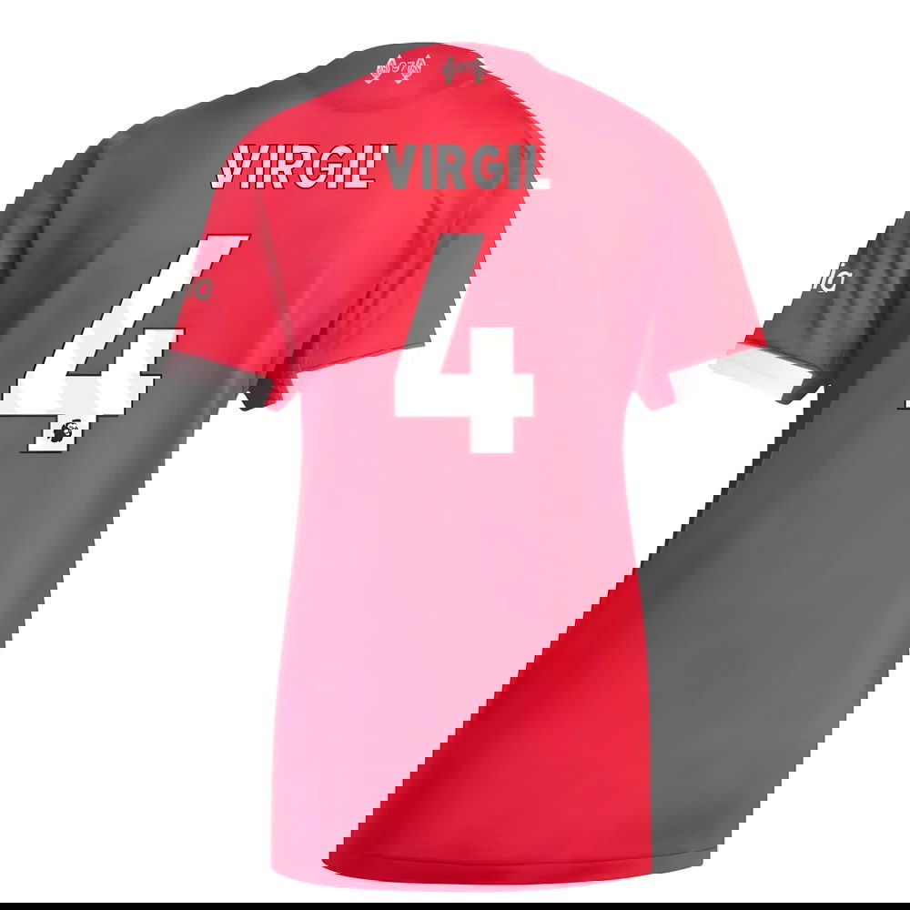 Jalkapallo Pelipaidat Liverpool Naisten VIRGIL #4 Koti Peliasu 2025-2026