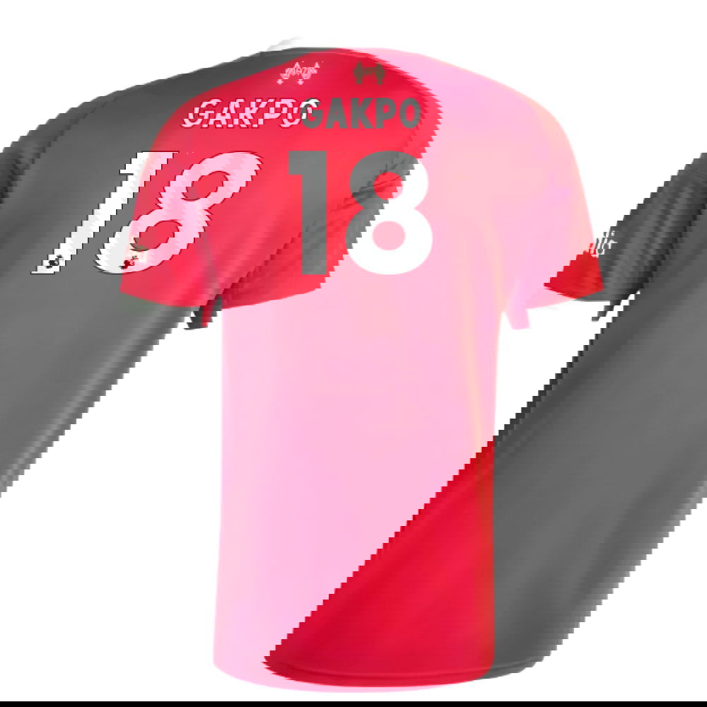 Jalkapallo Pelipaidat Liverpool GAKPO #18 Koti Peliasu 2025-2026