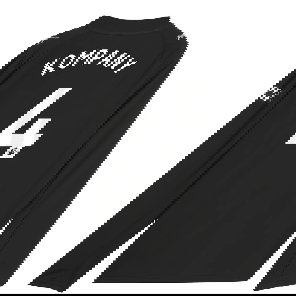 Jalkapallo Pelipaidat Manchester City Pitkähihainen KOMPANY #4 Vieras Peliasu 2025-2026