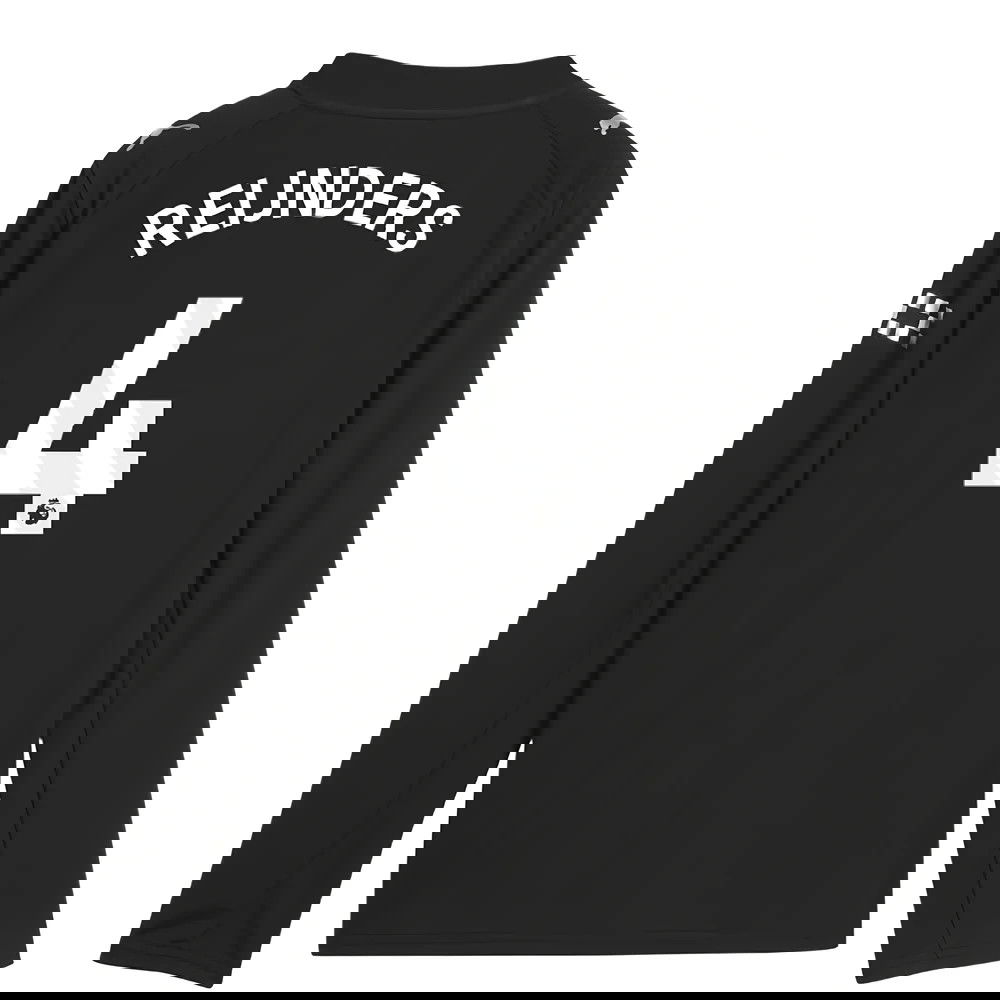 Jalkapallo Pelipaidat Manchester City Pitkähihainen REIJNDERS #4 Vieras Peliasu 2025-2026