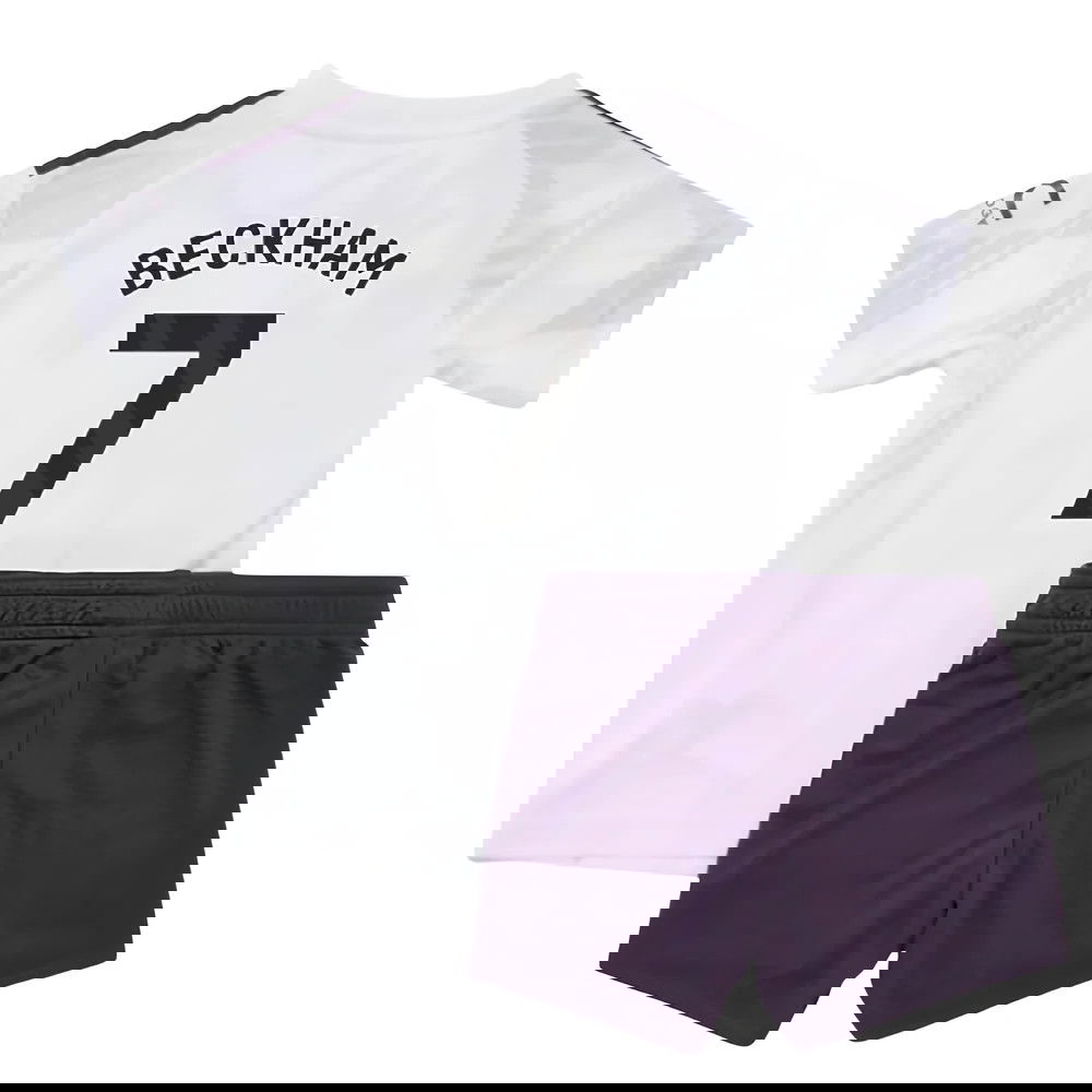 Jalkapallo Pelipaidat Manchester United Lasten BECKHAM #7 Vieras Peliasu 2025-2026