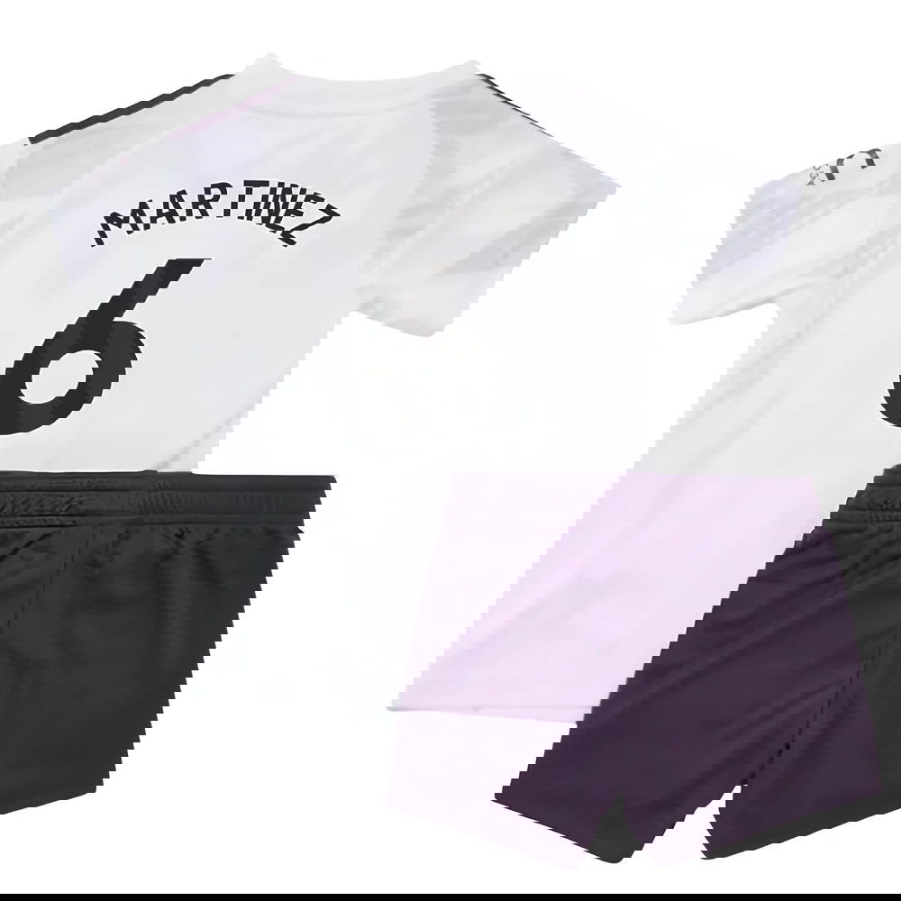 Jalkapallo Pelipaidat Manchester United Lasten MARTINEZ #6 Vieras Peliasu 2025-2026