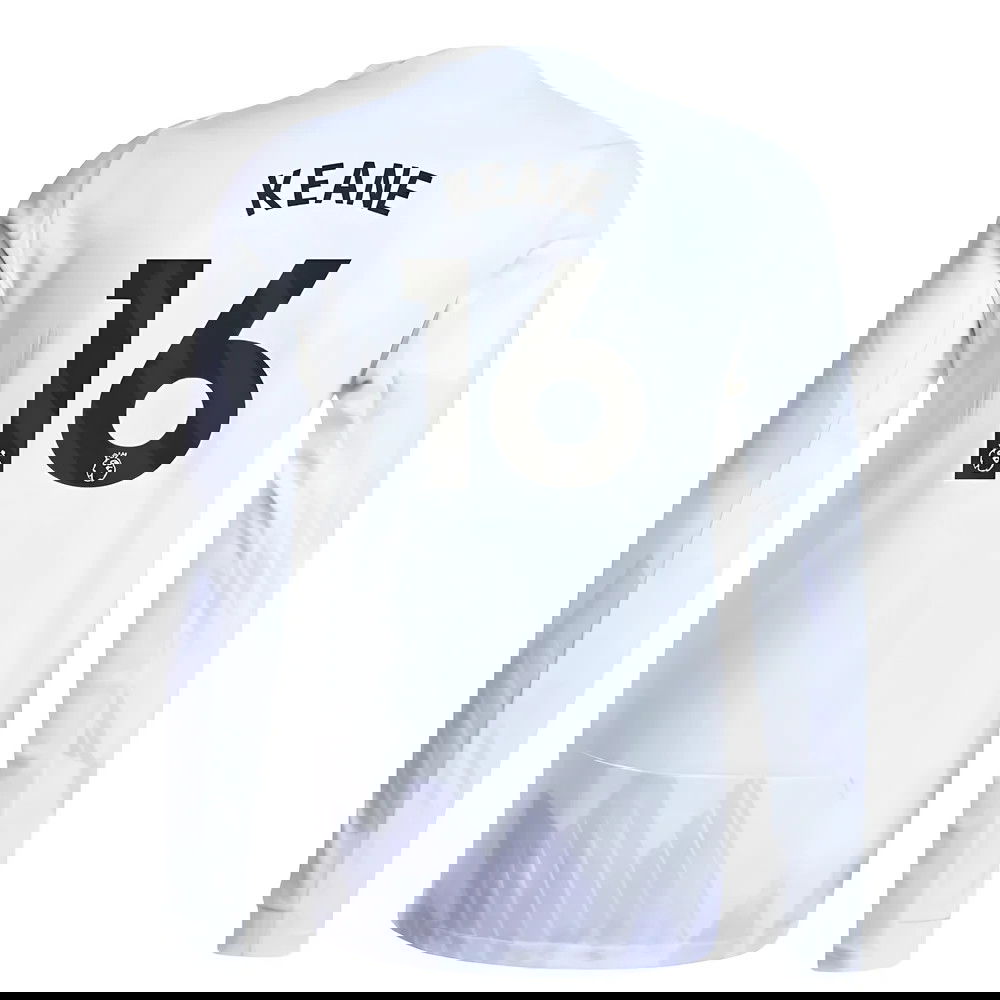 Jalkapallo Pelipaidat Manchester United Pitkähihainen KEANE #16 Vieras Peliasu 2025-2026