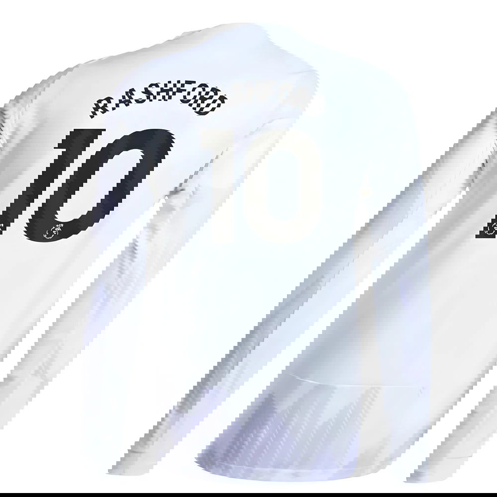 Jalkapallo Pelipaidat Manchester United Pitkähihainen RASHFORD #10 Vieras Peliasu 2025-2026