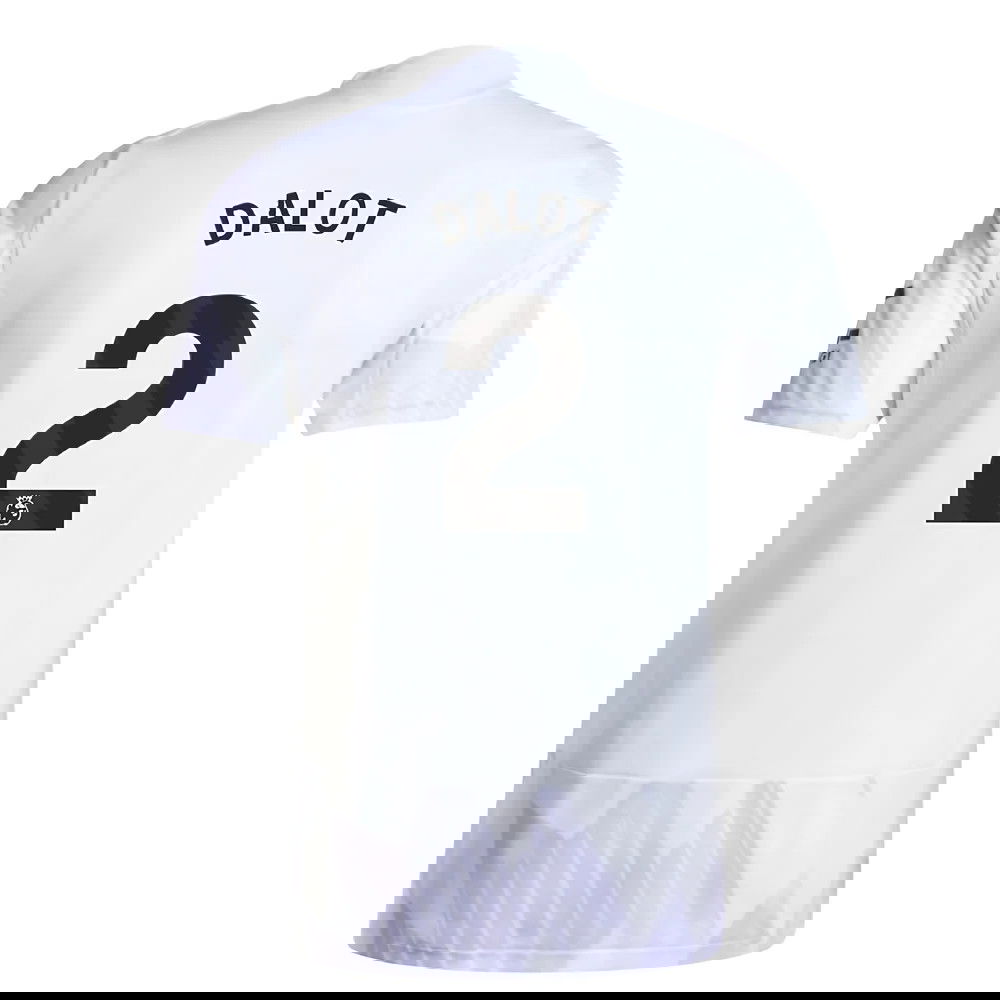 Jalkapallo Pelipaidat Manchester United DALOT #2 Vieras Peliasu 2025-2026