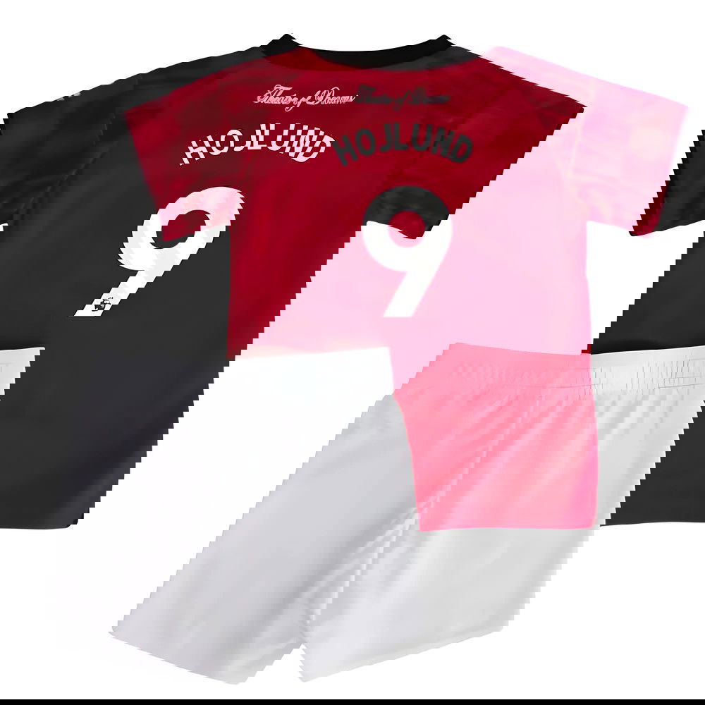 Jalkapallo Pelipaidat Manchester United Lasten HOJLUND #9 Koti Peliasu 2025-2026