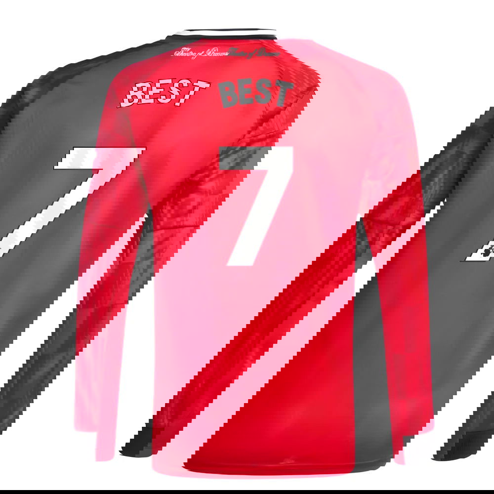 Jalkapallo Pelipaidat Manchester United Pitkähihainen BEST #7 Koti Peliasu 2025-2026