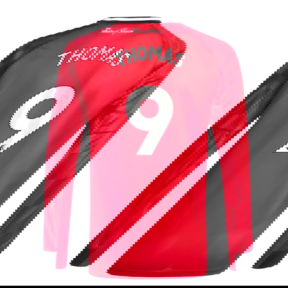 Jalkapallo Pelipaidat Manchester United Pitkähihainen THOMAS #9 Koti Peliasu 2025-2026
