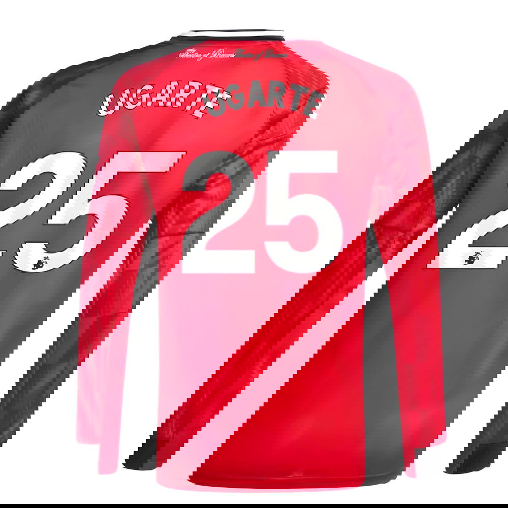 Jalkapallo Pelipaidat Manchester United Pitkähihainen UGARTE #25 Koti Peliasu 2025-2026