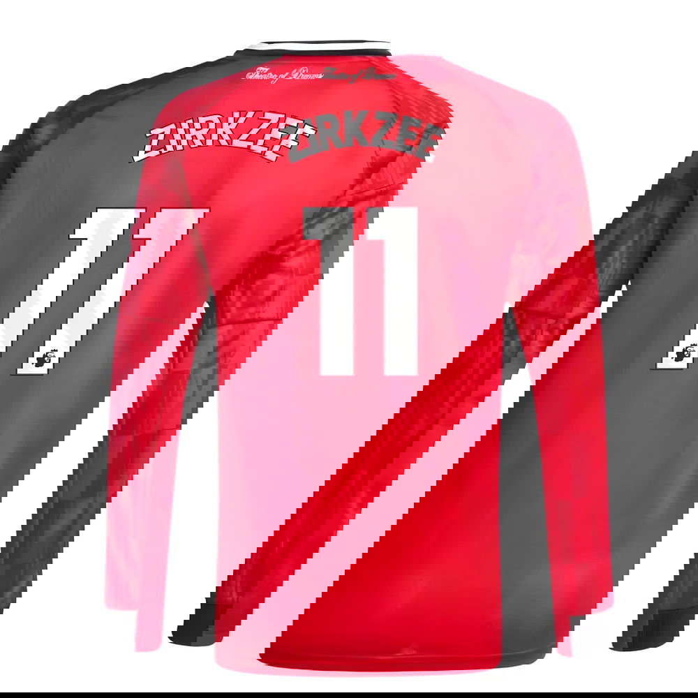 Jalkapallo Pelipaidat Manchester United Pitkähihainen ZIRKZEE #11 Koti Peliasu 2025-2026