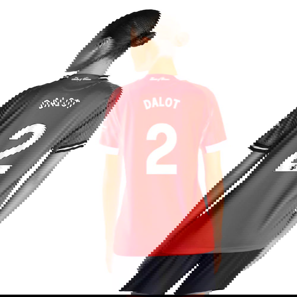 Jalkapallo Pelipaidat Manchester United Naisten DALOT #2 Koti Peliasu 2025-2026