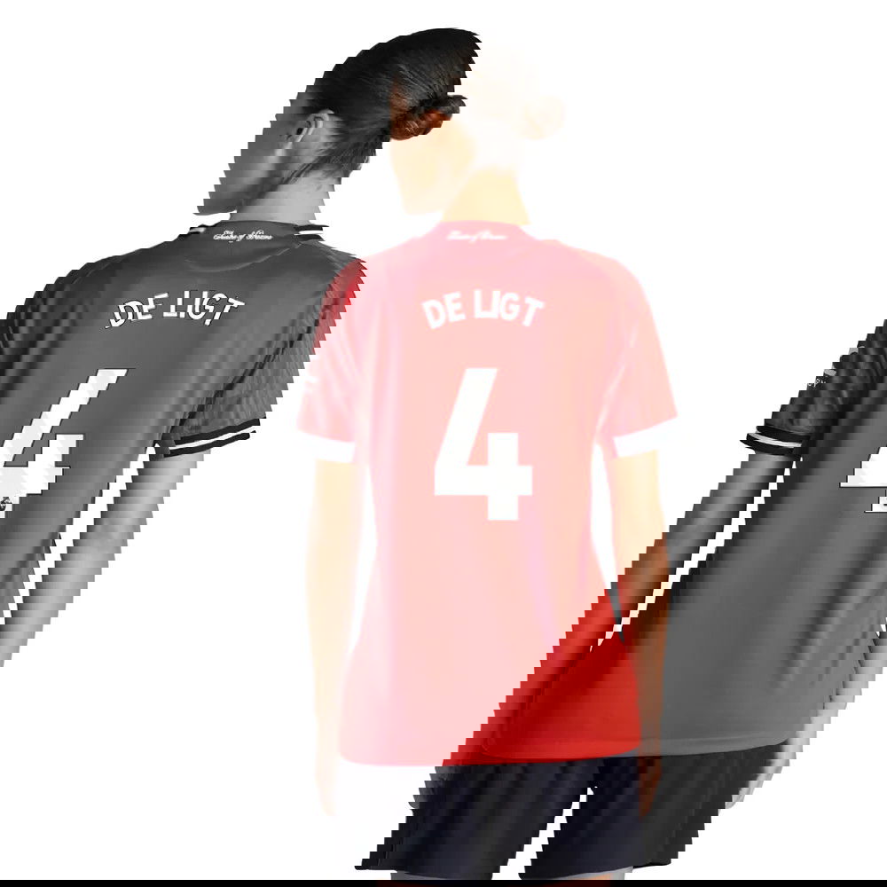 Jalkapallo Pelipaidat Manchester United Naisten DE LIGT #4 Koti Peliasu 2025-2026