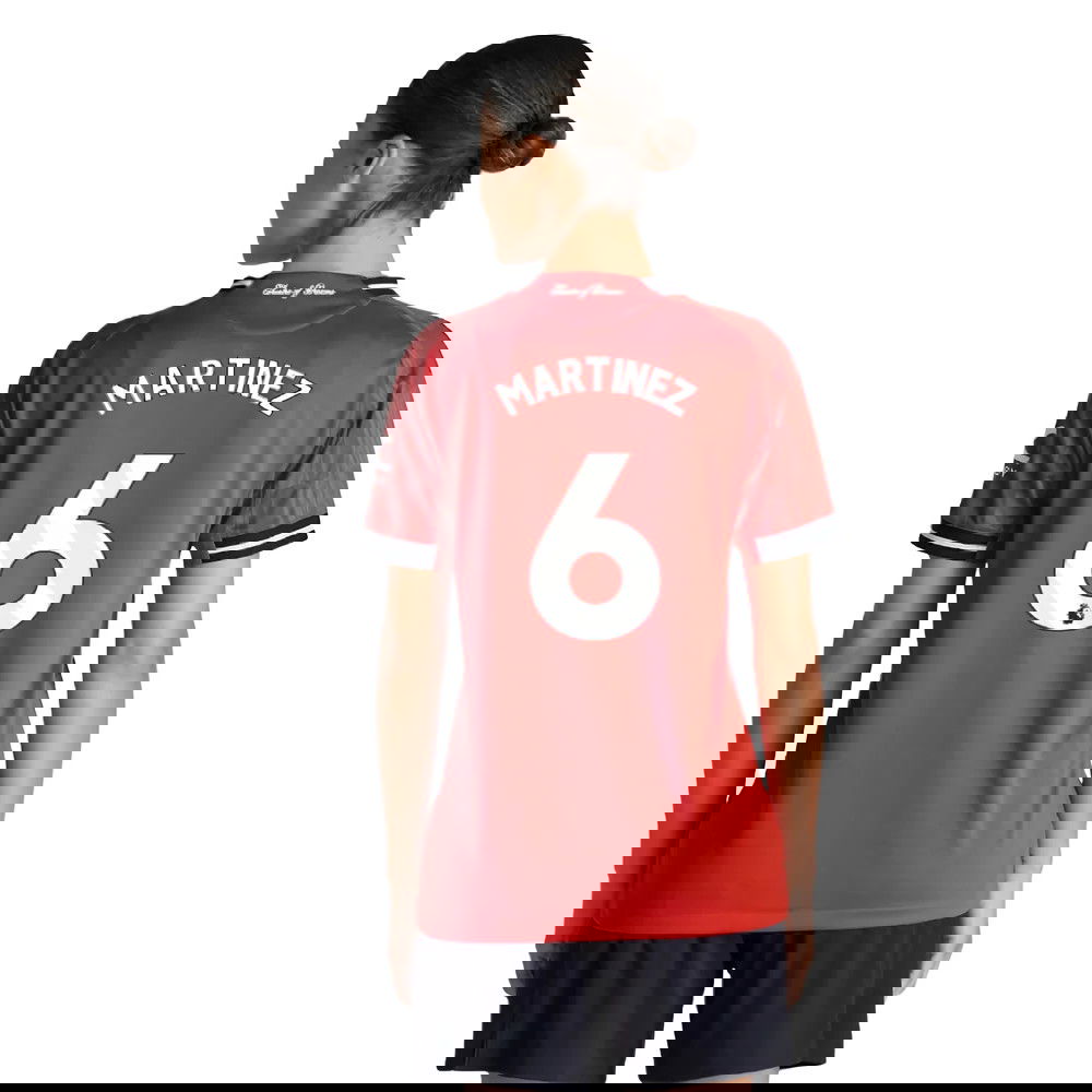 Jalkapallo Pelipaidat Manchester United Naisten MARTINEZ #6 Koti Peliasu 2025-2026