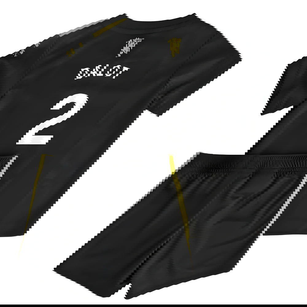 Jalkapallo Pelipaidat Manchester United Lasten DALOT #2 Kolmas Peliasu 2025-2026