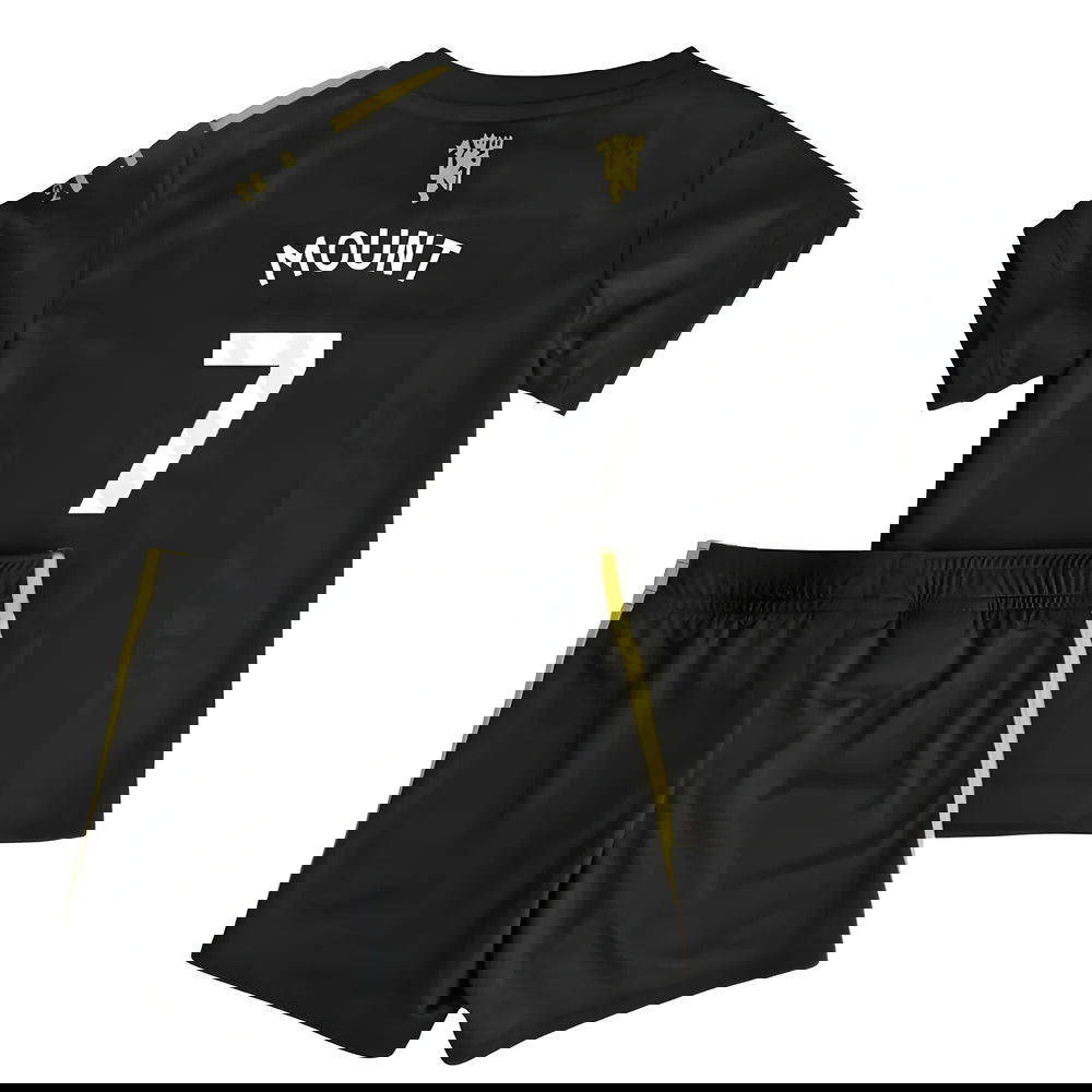 Jalkapallo Pelipaidat Manchester United Lasten MOUNT #7 Kolmas Peliasu 2025-2026