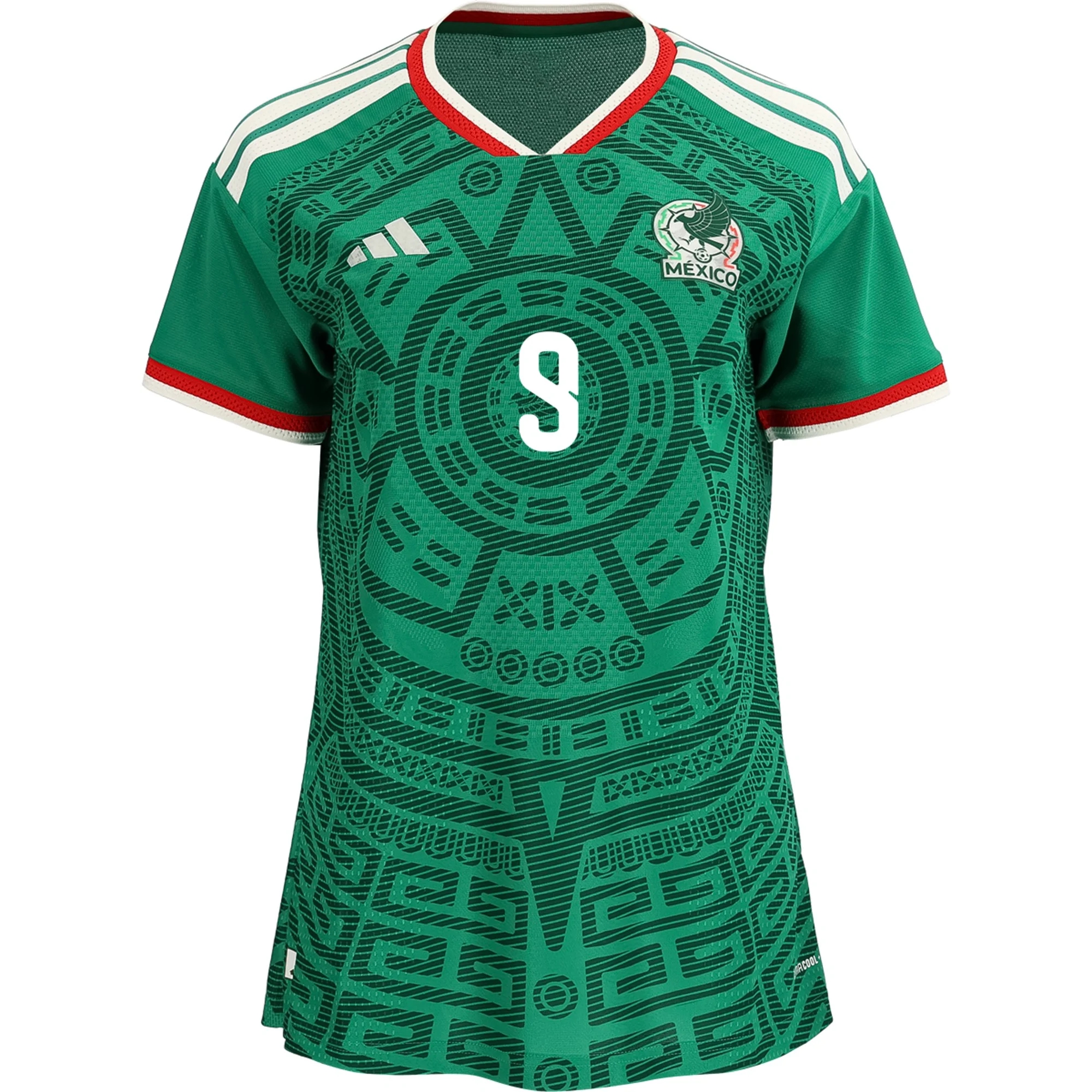 koko Jalkapallo Pelipaidat Meksiko Naisten RAUL JIMENEZ #9 Koti Peliasu MM 2026 fanituotteet