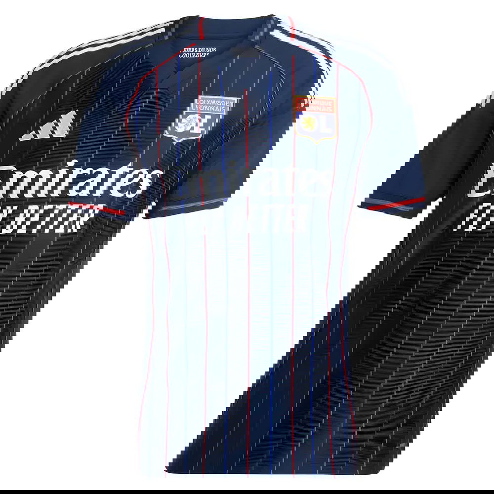 Jalkapallo Pelipaidat Olympique Lyonnais Vieras Peliasu 2025-2026