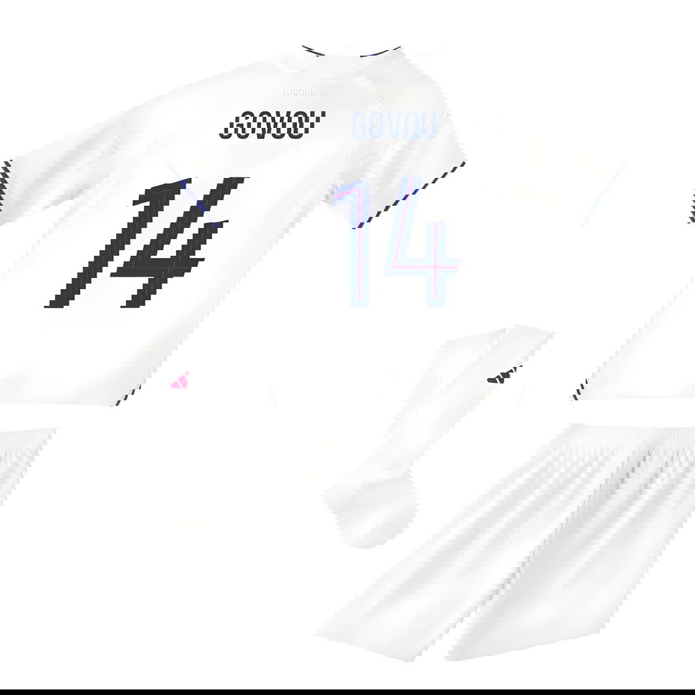 Jalkapallo Pelipaidat Olympique Lyonnais Lasten GOVOU #14 Koti Peliasu 2025-2026