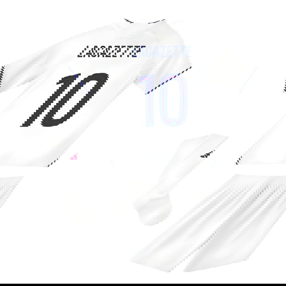 Jalkapallo Pelipaidat Olympique Lyonnais Lasten LACAZETTE #10 Koti Peliasu 2025-2026