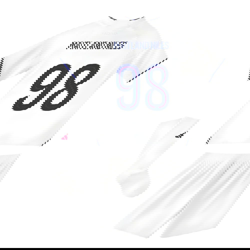 Jalkapallo Pelipaidat Olympique Lyonnais Lasten MAITLAND NILES #98 Koti Peliasu 2025-2026