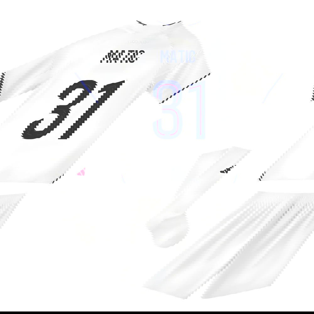 Jalkapallo Pelipaidat Olympique Lyonnais Lasten MATIC #31 Koti Peliasu 2025-2026