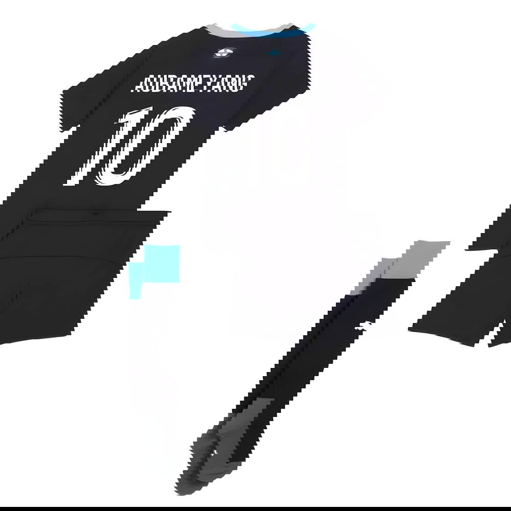 Jalkapallo Pelipaidat Olympique de Marseille Lasten AUBAMEYANG #10 Vieras Peliasu 2025-2026