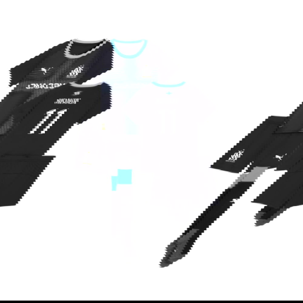 Jalkapallo Pelipaidat Olympique de Marseille Lasten NWANERI #11 Vieras Peliasu 2025-2026