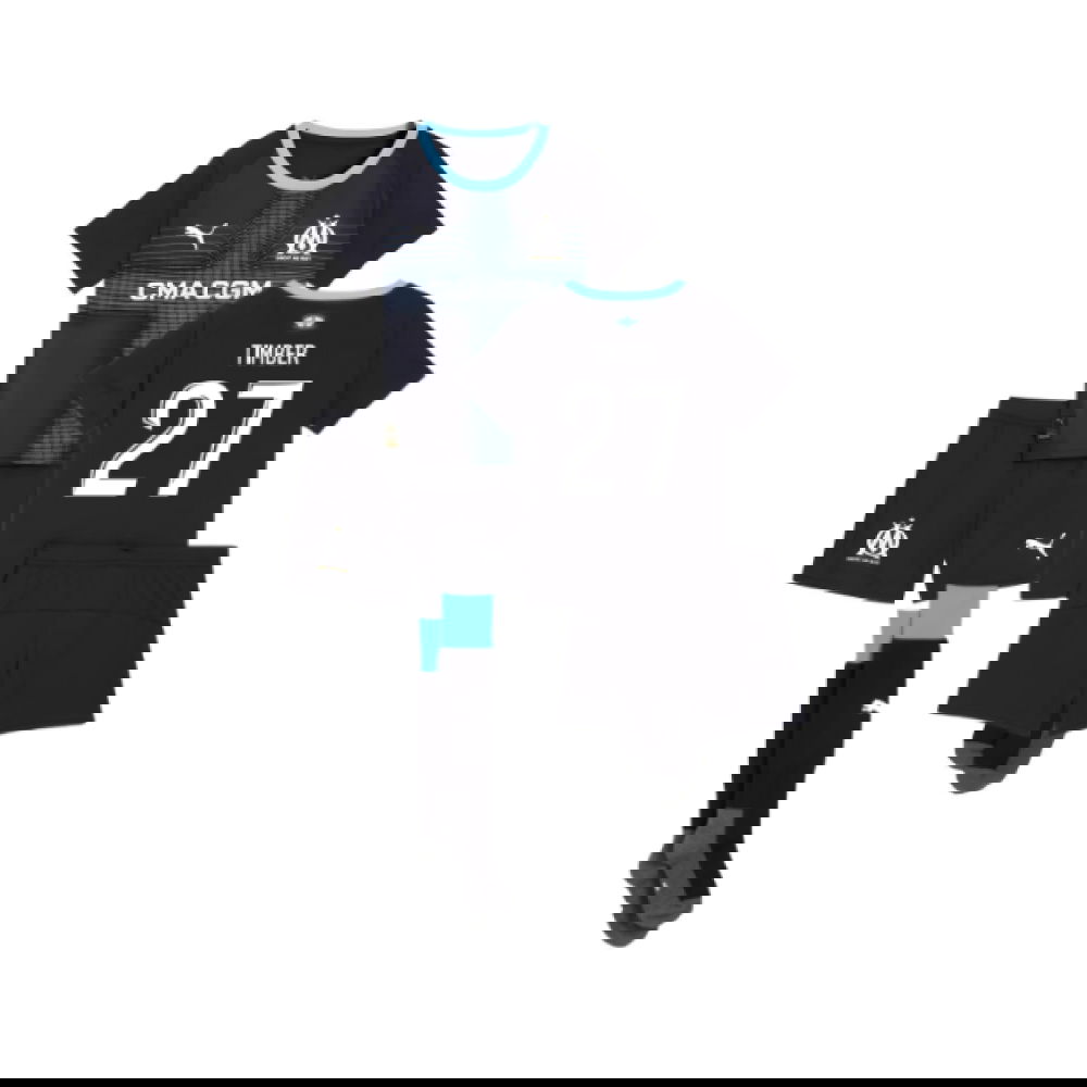 Jalkapallo Pelipaidat Olympique de Marseille Lasten TIMBER #27 Vieras Peliasu 2025-2026