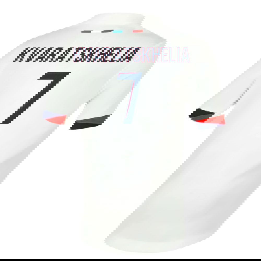 Jalkapallo Pelipaidat Paris Saint Germain PSG KVARATSKHELIA #7 Vieras Peliasu 2025-2026