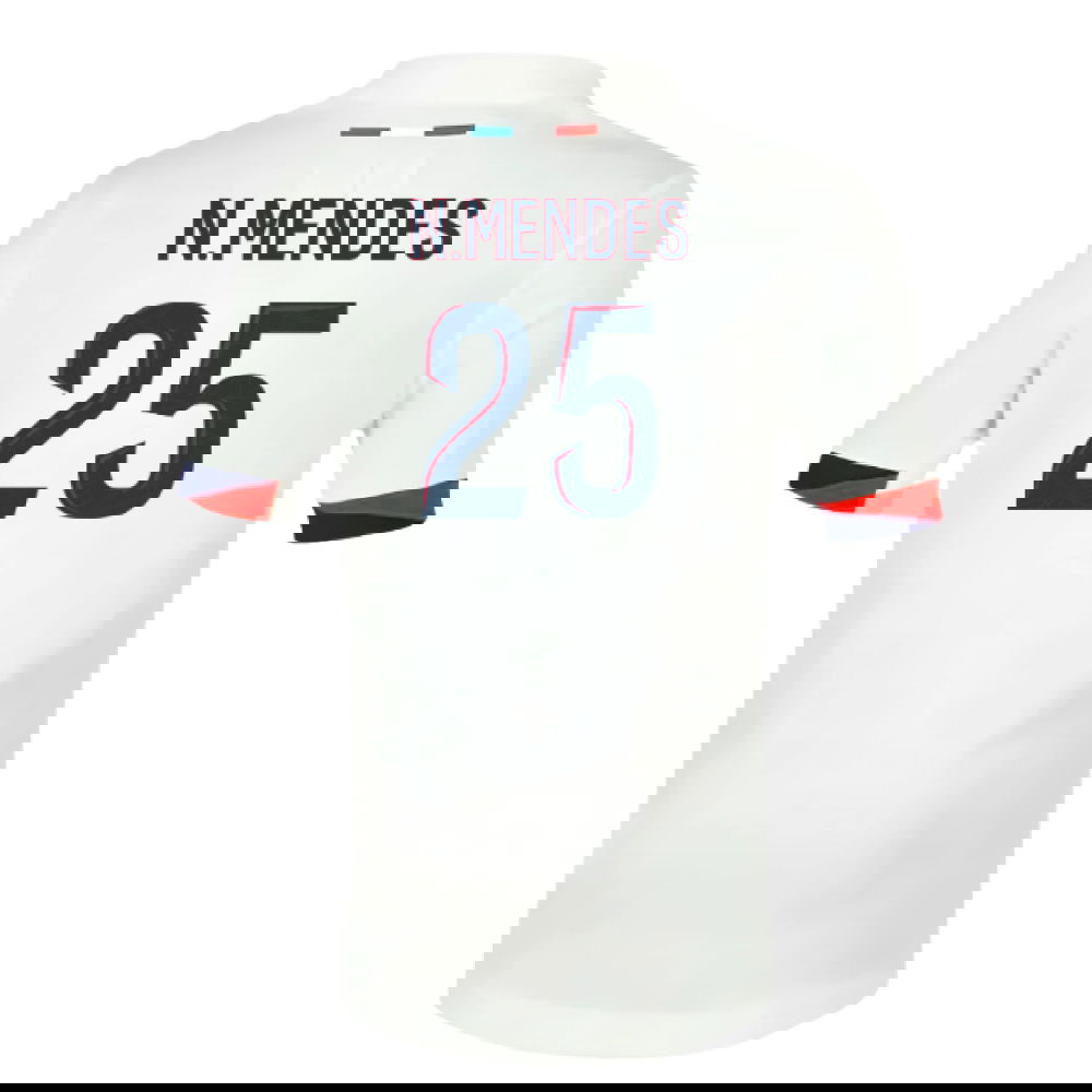 Jalkapallo Pelipaidat Paris Saint Germain PSG NMENDES #25 Vieras Peliasu 2025-2026