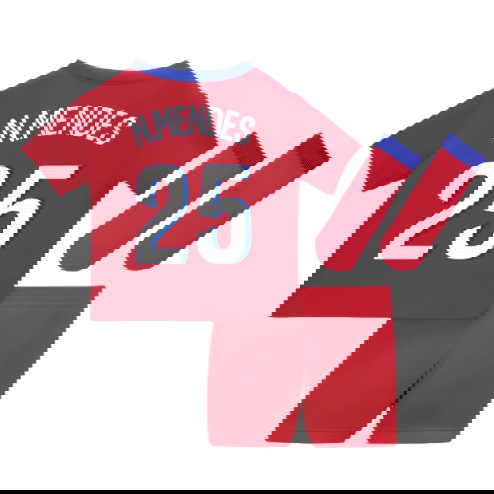 Jalkapallo Pelipaidat Paris Saint Germain PSG Lasten NMENDES #25 Kolmas Peliasu 2025-2026