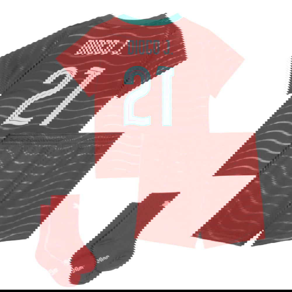 Jalkapallo Pelipaidat Portugali Lasten DIOGO J #21 Koti Peliasu MM 2026