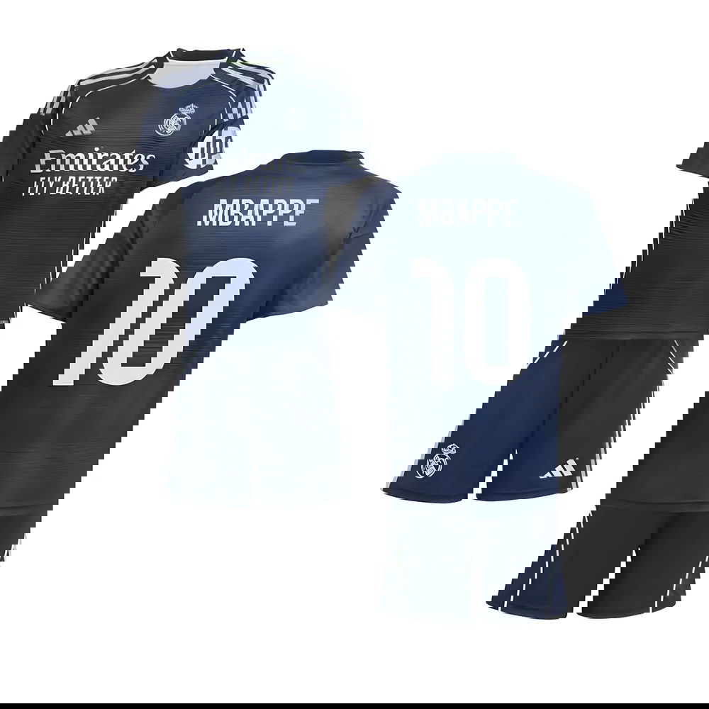 Jalkapallo Pelipaidat FC Real Madrid Lasten MBAPPE #10 Vieras Peliasu 2025-2026