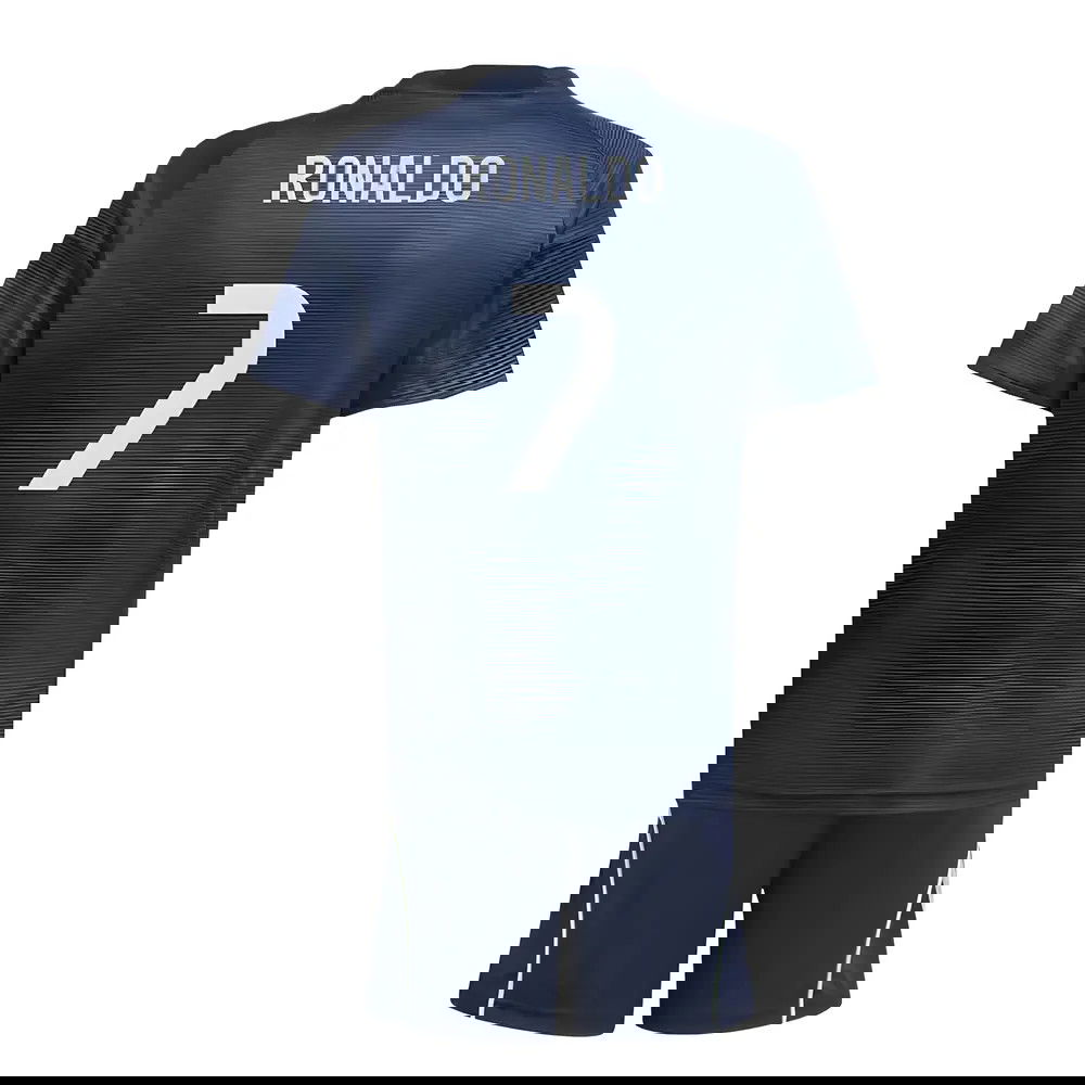 Jalkapallo Pelipaidat FC Real Madrid Lasten RONALDO #7 Vieras Peliasu 2025-2026