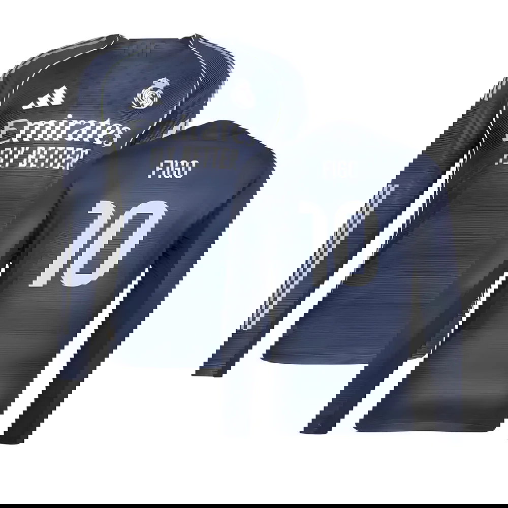 Jalkapallo Pelipaidat FC Real Madrid Pitkähihainen FIGO #10 Vieras Peliasu 2025-2026